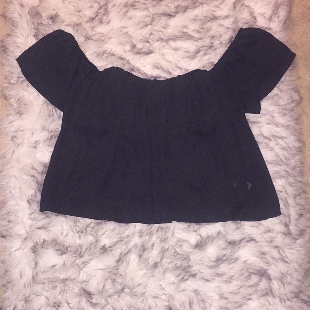 Black Off Shoulder Blouse